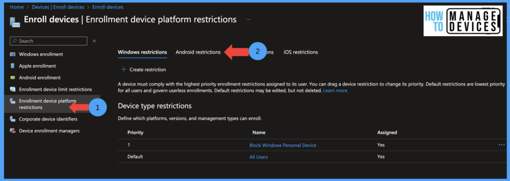 Migrate Devices Enrolled in Device Admin Mode to Android for Work in Intune Fig : 1