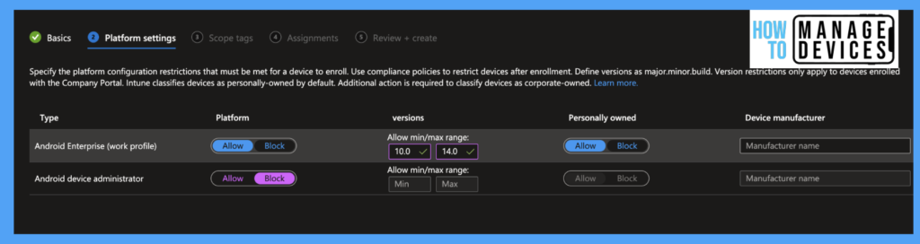 Migrate Devices Enrolled in Device Admin Mode to Android for Work in Intune In 4 Steps Fig: 3