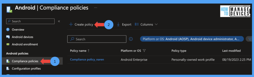 Migrate Devices Enrolled in Device Admin Mode to Android for Work in Intune In 4 Steps Fig: 5