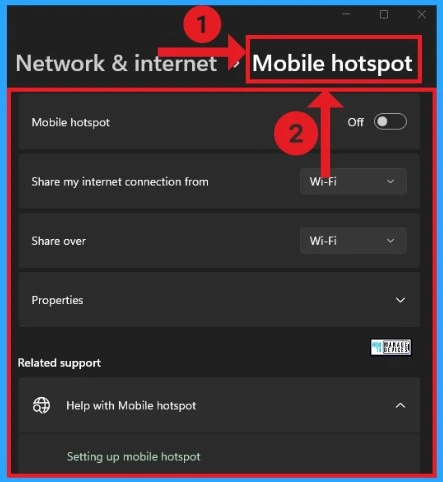 Network and Internet Settings options in Windows 11 - Fig.5