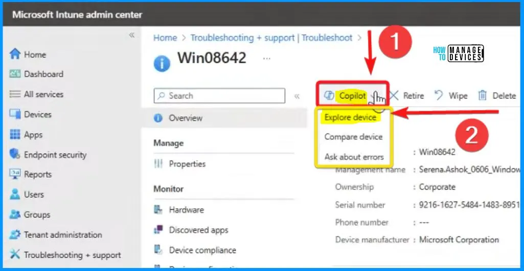 New Intune Troubleshooting options using Security Copilot - Fig.5 - Scott Duffey Microsoft