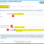 New Feature Update Policy option in Intune