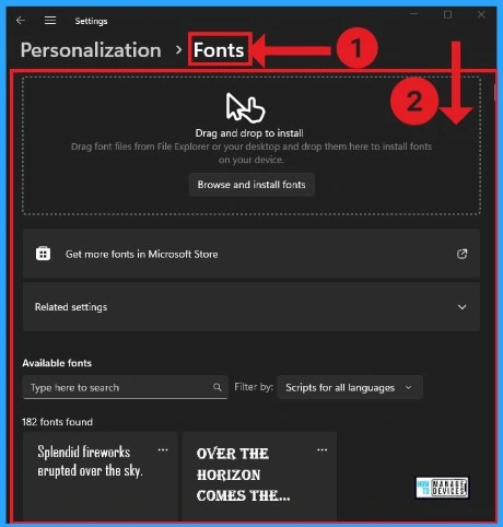Personalization Settings Option in Windows 11 - Fig.11