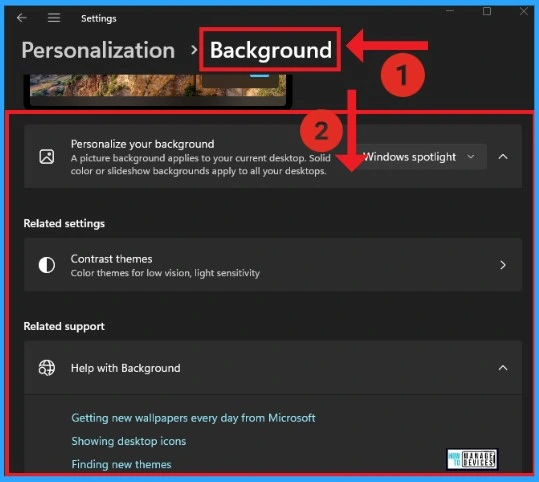 Personalization Settings Option in Windows 11 - Fig.3