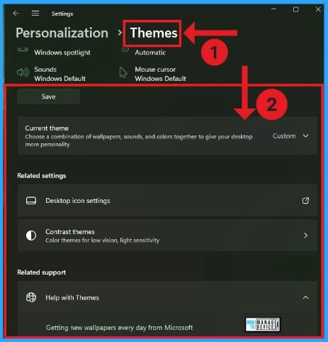 Personalization Settings Option in Windows 11 - Fig.5