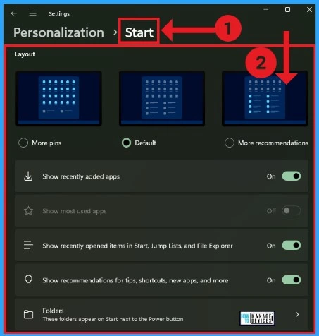 Personalization Settings Option in Windows 11 - Fig.9