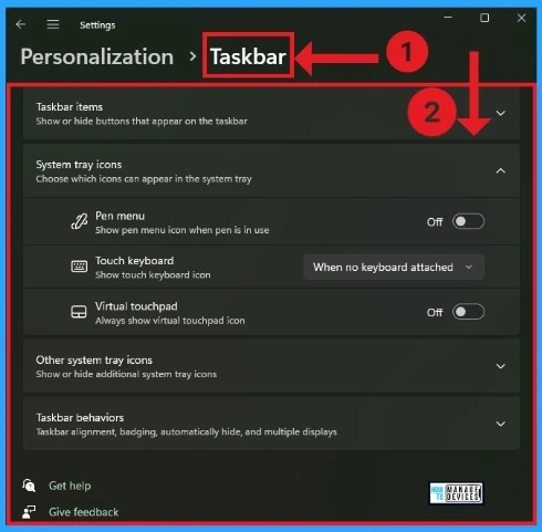 Personalization Settings Option in Windows 11 - Fig.10