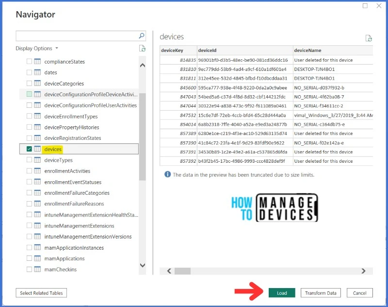 Integrate Power BI with Intune and Create Reports using Power BI. Fig. 7