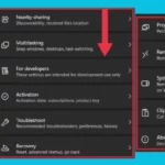 System settings Options in Windows 11