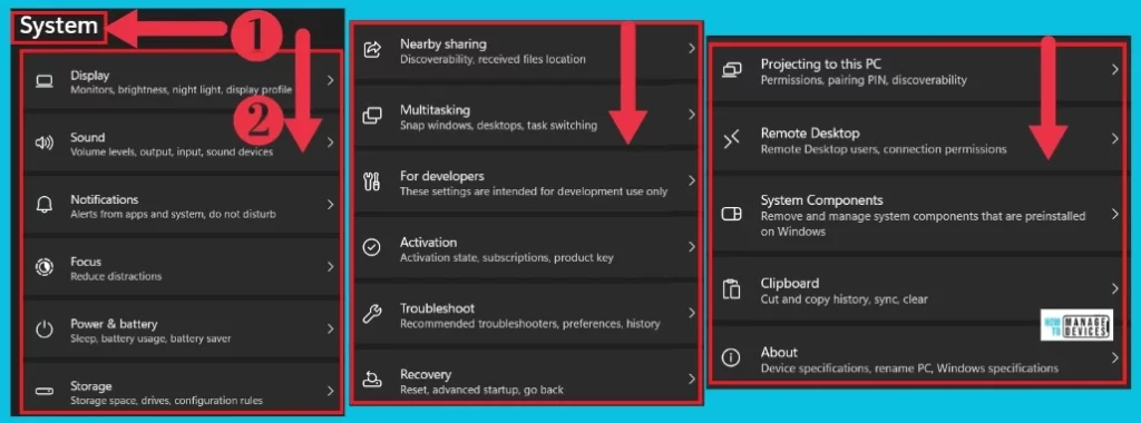 System Settings Options in Windows 11 - Fig.3
