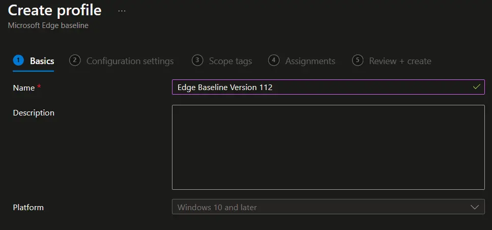 Update Microsoft Edge Security Baselines from Intune Fig.4