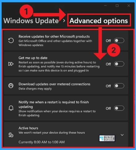 Windows Update Settings options in Windows - Fig.7