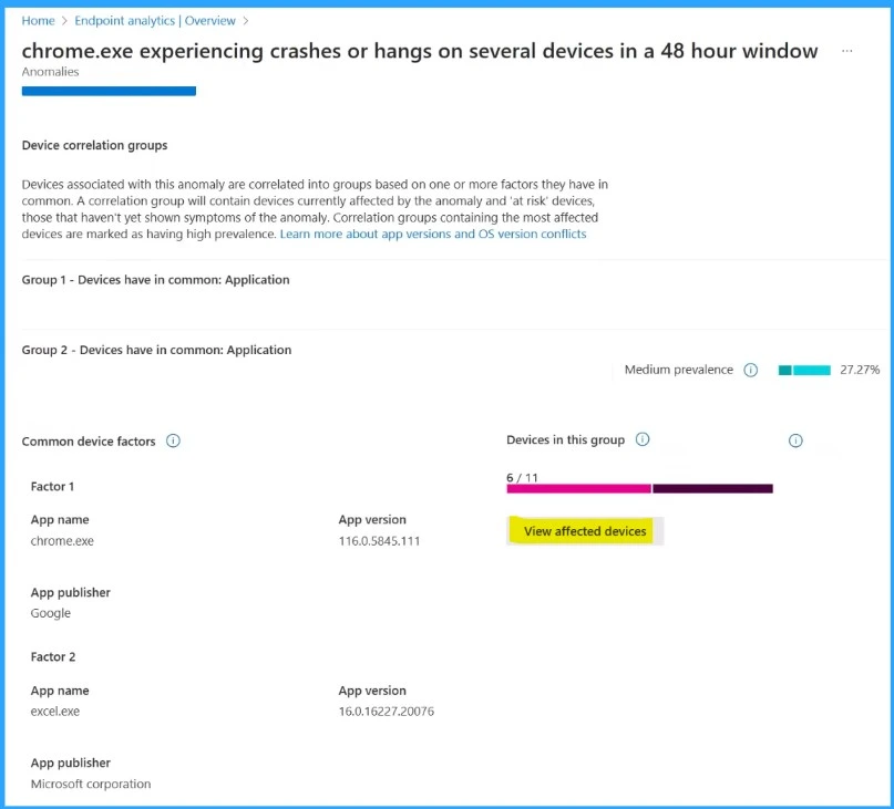 Intune Anomaly Detection Device and Advanced Analytics - Fig.3 Creds to Zineb Takafi