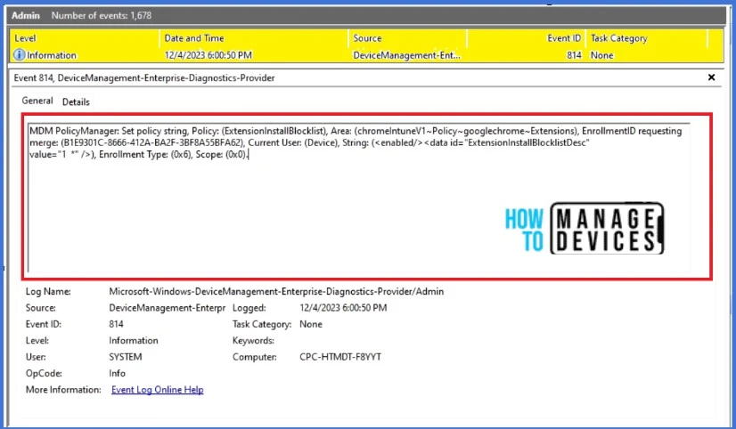 Block Google Chrome Extensions from being Installed using Intune Policy Fig. 11