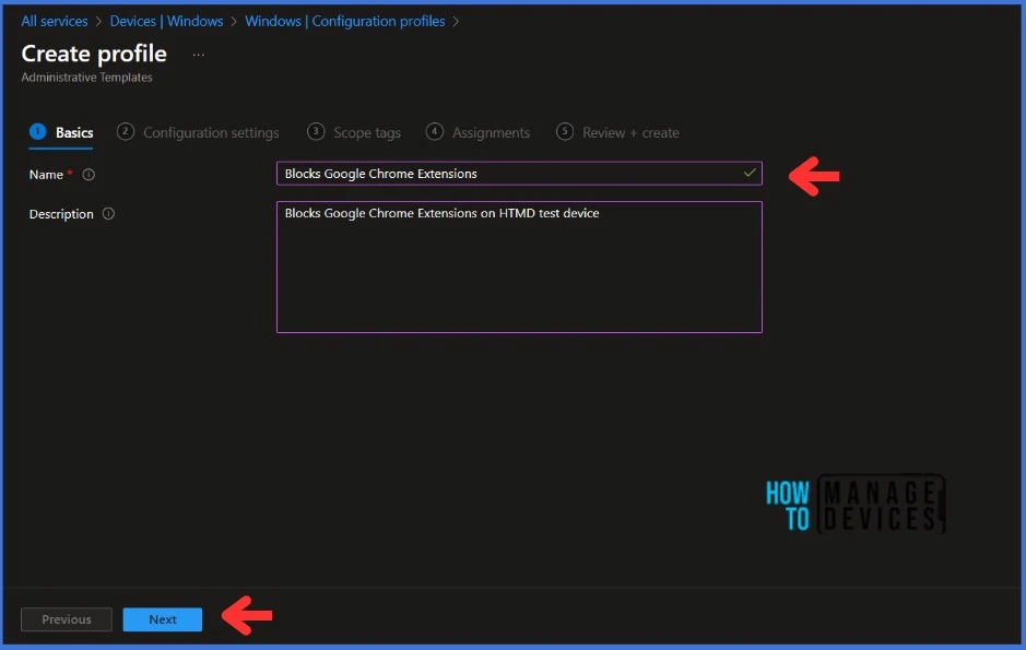 Block Google Chrome Extensions from being Installed using Intune Policy Fig. 4