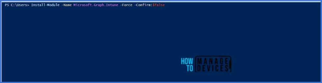 Manage Intune Tasks with PowerShell Part 1 Fig. 2