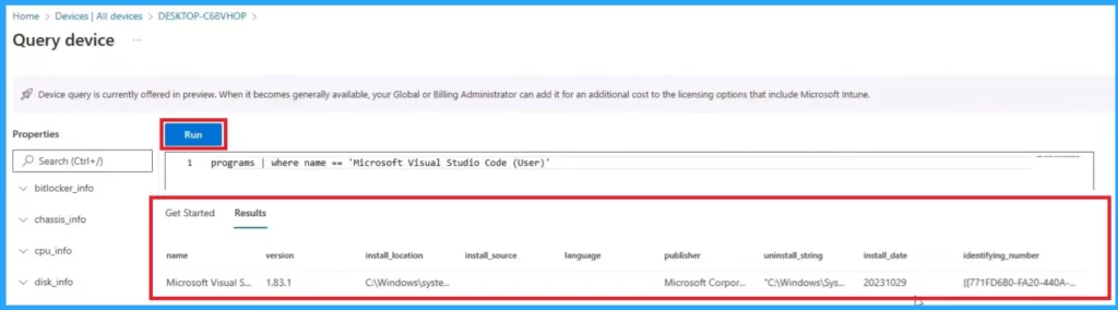 Intune Advanced Analytics and Anomaly Detection Device- Fig.13 Creds to Zineb Takafi