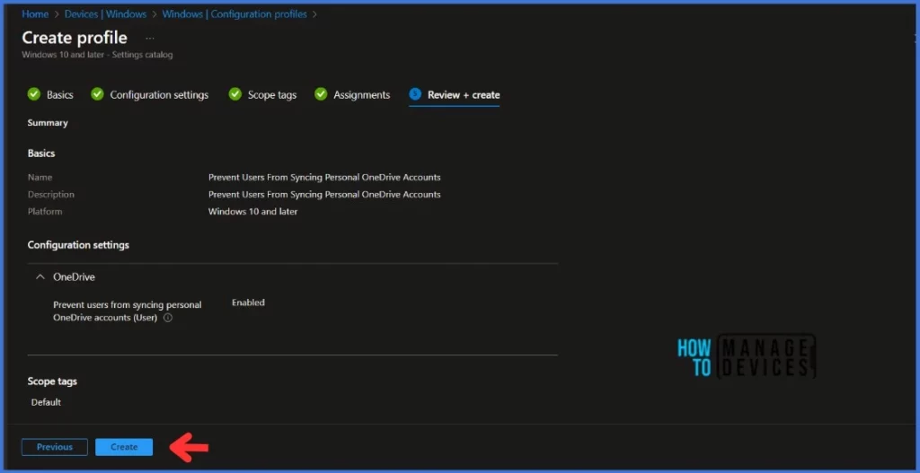 Prevent Users From Syncing Personal OneDrive Accounts using Intune Policy 7