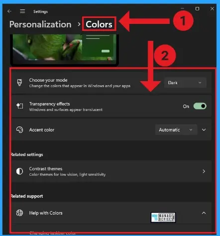 Personalization Settings Option in Windows 11 - Fig.4