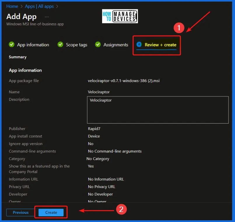 How to Install Velociraptor Application with Intune - Fig.8