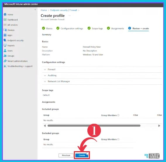 4 New Intune Windows Firewall Logging Configuration Policies - Fig. 5