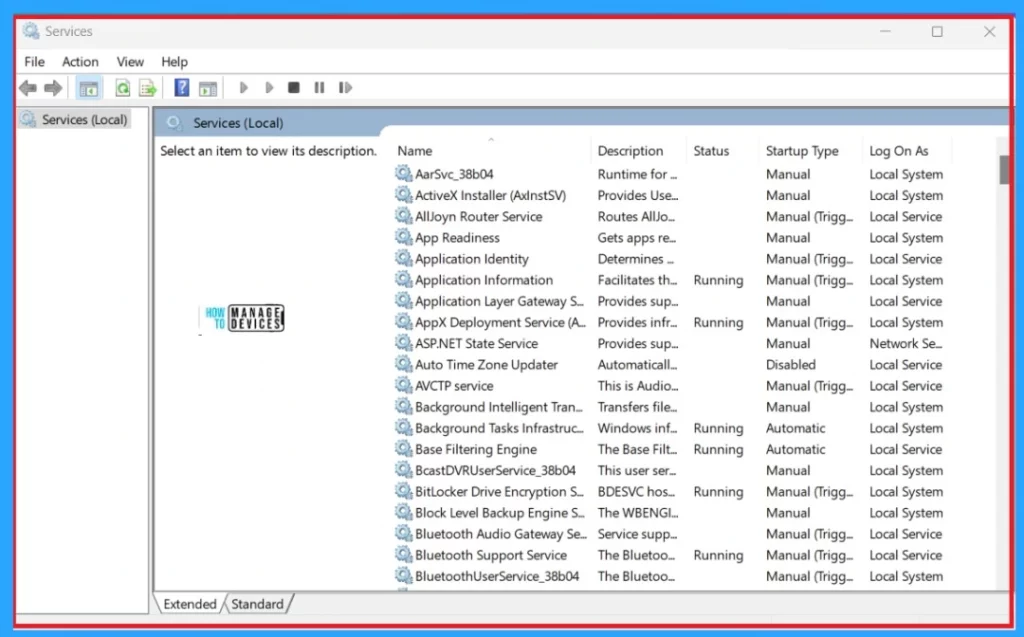 Ways to Enable and Disable Unwanted Services from Windows 11 - Fig.2