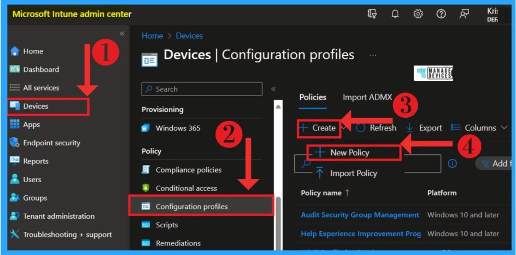 Easiest Method to Configure iOS MacOS Devices Patching Schedule Using Intune -Fig.1