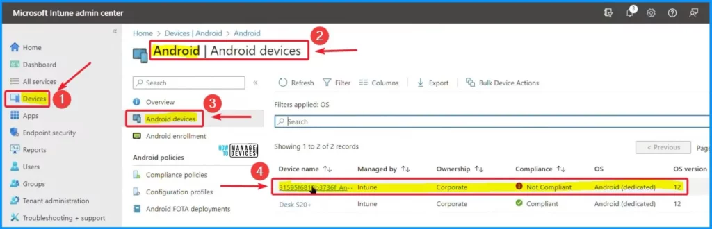 Android Devices and Intune Remote Help Walkthrough Guide - Fig.1 - Creds to Kara Wang MS