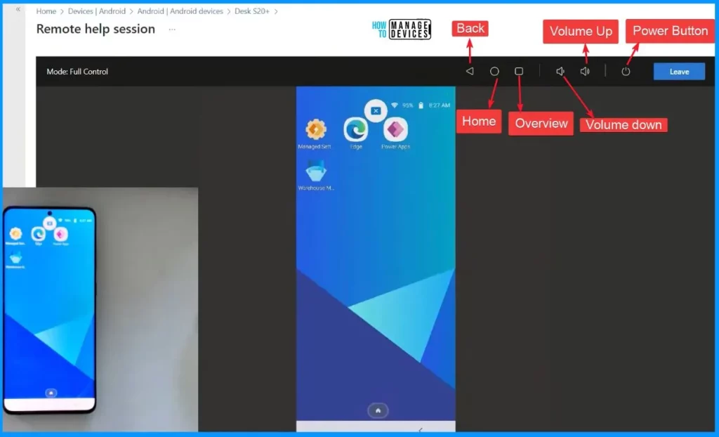 Android Devices and Intune Remote Help Walkthrough Guide - Fig.7 - Creds to Kara Wang MS