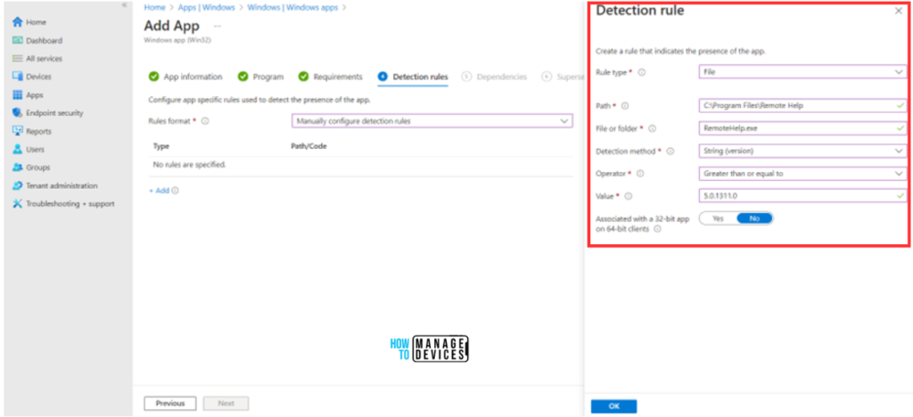 Best Method to Deploy Remote Help App with Auto-Upgrade Feature in Intune Win32 Model. Fig. 10
