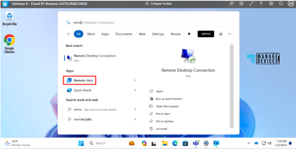 Best Method to Deploy Remote Help App with Auto-Upgrade Feature in Intune Win32 Model. Fig. 15