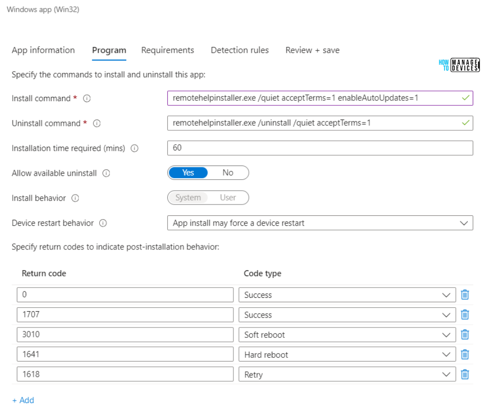 Best Method to Deploy Remote Help App with Auto-Upgrade Feature in Intune Win32 Model. Fig. 8