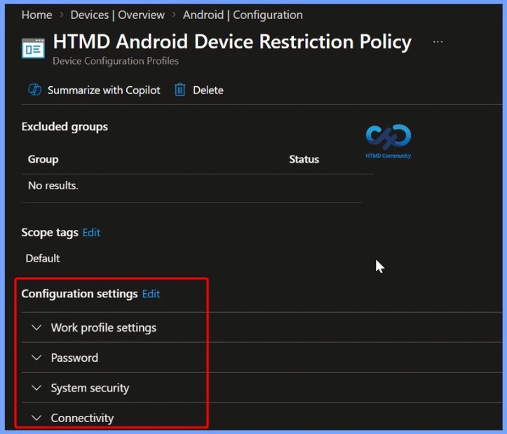 Allow Bluetooth Devices to Access Work Profile Contacts on Android using Intune 3 Allow Bluetooth Devices to Access Work Profile Contacts on Android using Intune - Fig.2