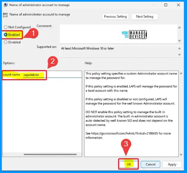 Enable Windows LAPS Managed Account in WinRE or Safemode - Fig.5 - Creds to Jay Simmons MS