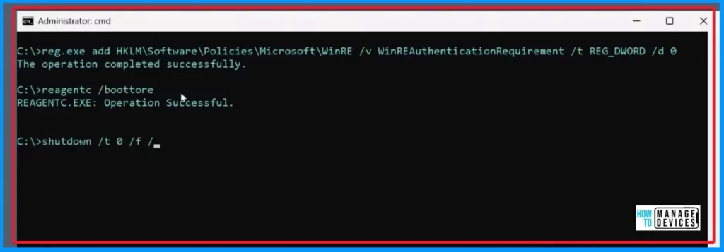 Enable Windows LAPS Managed Account in WinRE or Safemode - Fig.9 - Creds to Jay Simmons MS