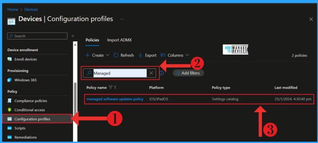Easiest Method to Configure iOS MacOS Devices Patching Schedule Using Intune -Fig.10