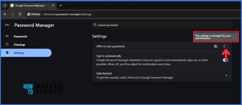 Disable Saving Passwords in Google Chrome using ADMX Templates Intune 6