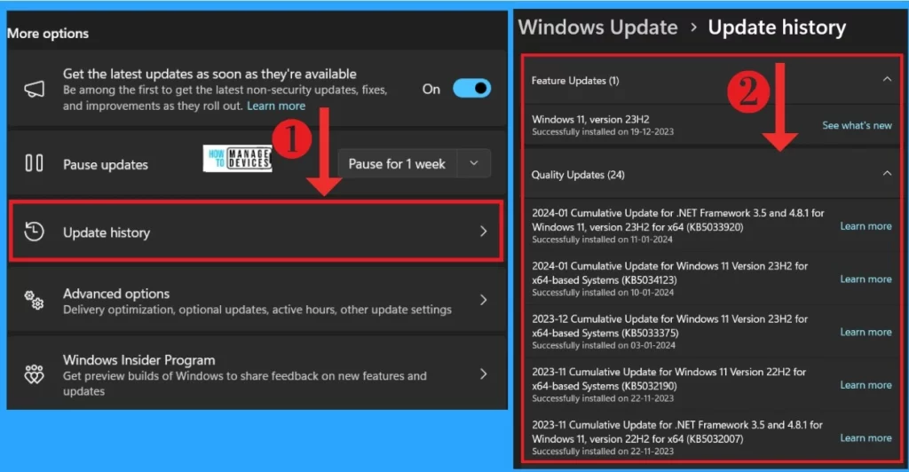 How to View Update History in Windows 11 - Fig. 3