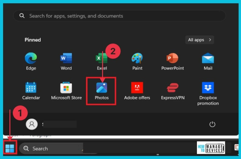 Hide or Show Filmstrip in Photos app in Windows 11 - Fig.1