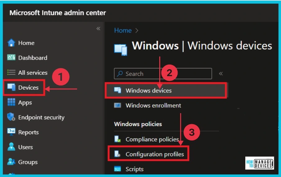 How to Delete or Remove Configuration Profiles Policies from Intune - Fig.1