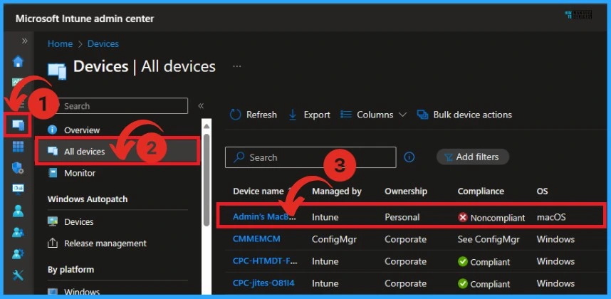 How to Delete Devices from Microsoft Intune - Fig.1
