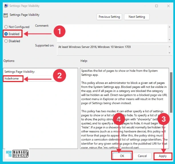 Enable Disable Settings Homepage in Windows 11 7 How to Enable or Disable Settings Homepage in Windows 11 - fig.6