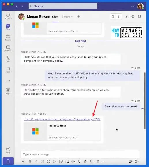 Intune Remote Assistance for MacOS Devices - Fig.7 - Creds to Kara Wang Microsoft