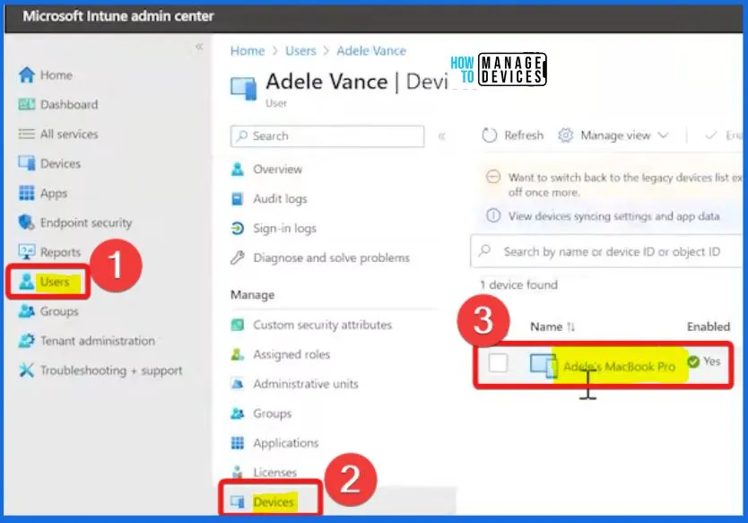 Intune Remote Assistance for MacOS Devices - Fig.2 - Creds to Kara Wang Microsoft