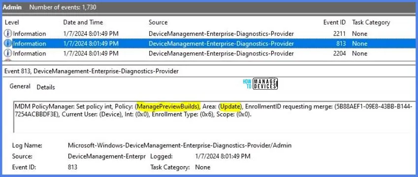 Deploy Using Intune Manage Preview Builds Policy Fig.10
