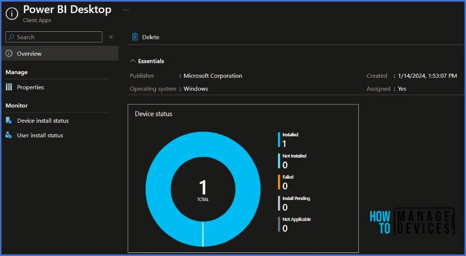 Install Power BI Desktop from New Microsoft Store in Intune Fig. 9