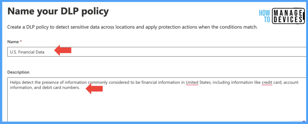 Protect Corporate Data using Data Loss Protection Policies in the Microsoft Purview Portal Fig: 4