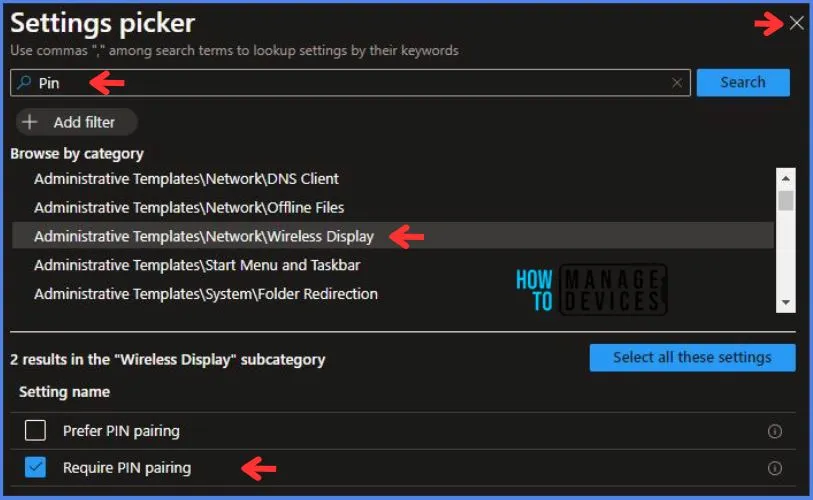Install Intune Require PIN For Pairing Policy Fig.5