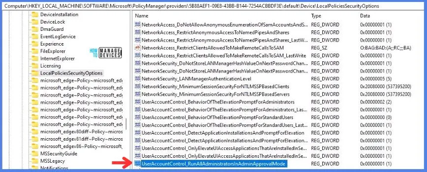 Deploy Intune Run all Administrators in Admin Approval Mode Policy Fig.11
