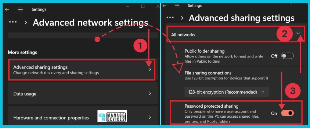 Turn On or Off Password Protected Sharing in Windows 11 - Fig.3